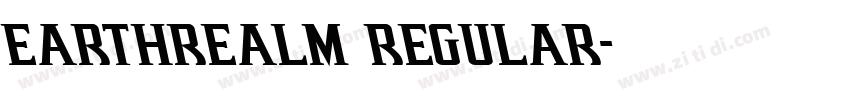 Earthrealm Regular字体转换